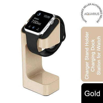 Aquarius Charger Stand Holder Charging Dock Station for Watch, Gold