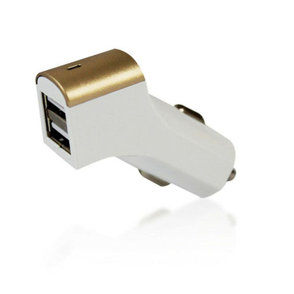 FX Factory Powabud Twin Socket USB 2.1A Car Charger, Gold