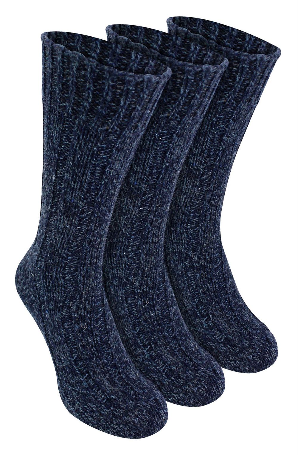 Workforce - 3 Pairs Mens Knit Wool Socks