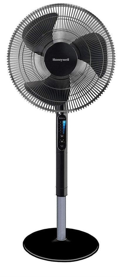 Honeywell Advanced QuietSet 16" Stand Fan With Noise Reduction Technology - Black UK Plug