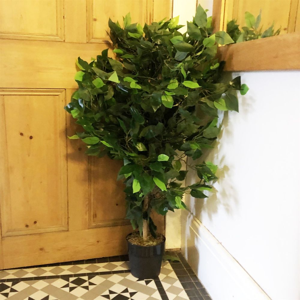 90cm Artificial Ficus Tree Bush - Large Bushy Plant