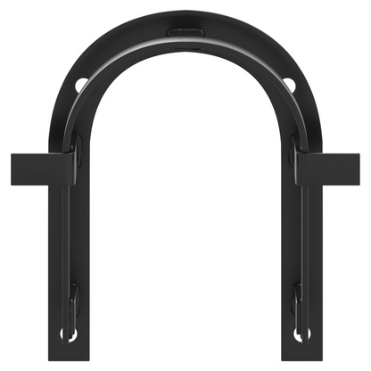 vidaXL Bridle Rack Wall Mounted Black Iron