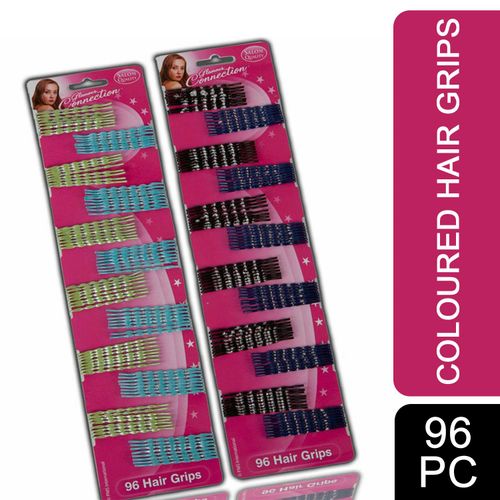 Hairdressing Hair Salon 96 Piece Set Styling Clips Kirby Slides Bobby Grip Pins