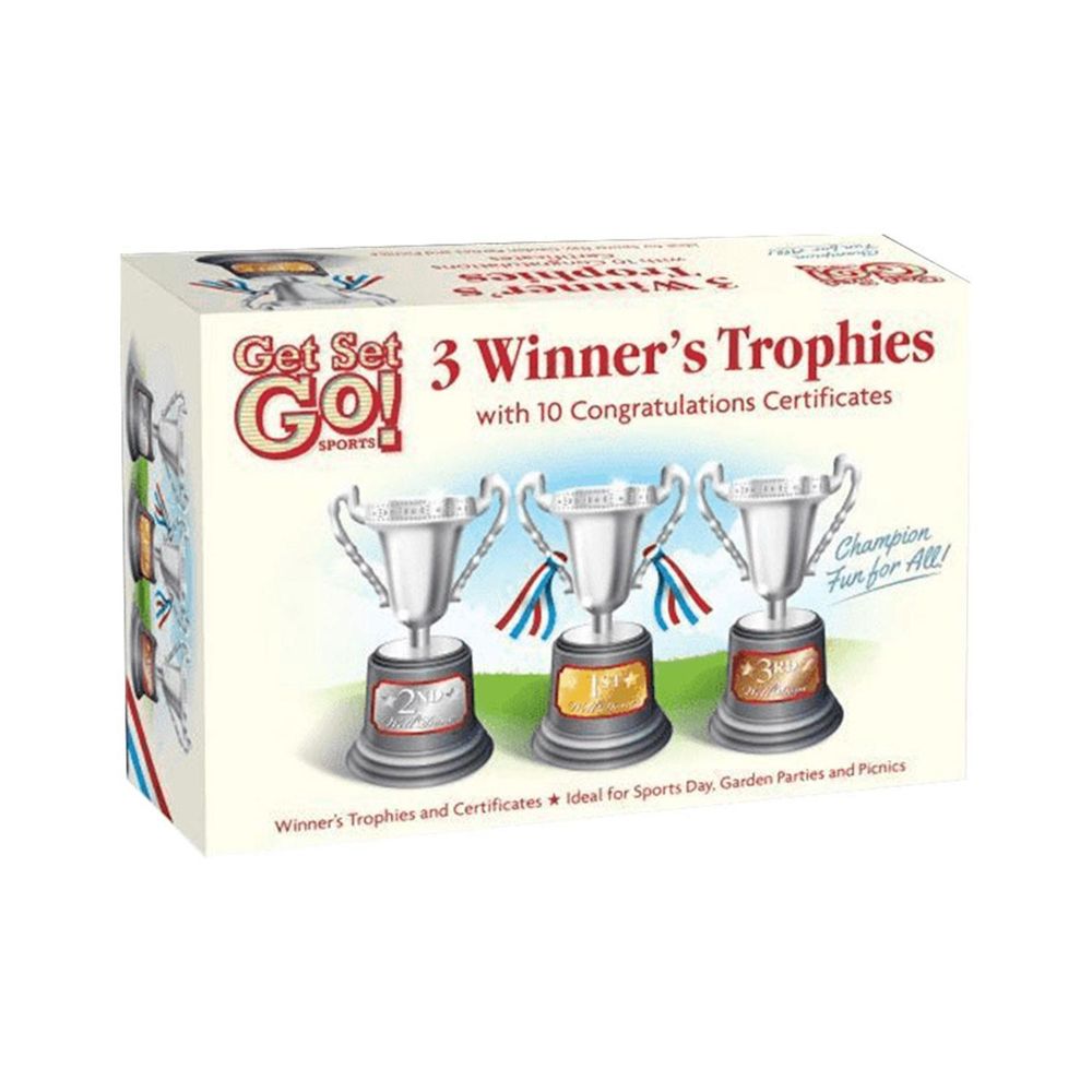 Aquarius Trophies & Certificate Set for Sport Day, Garden Parties & Picnic