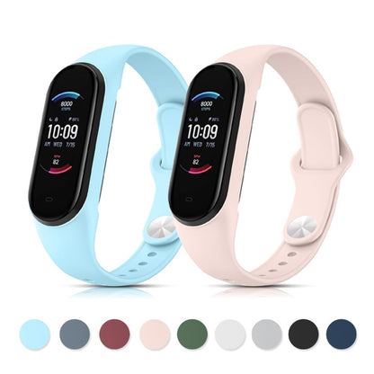 For Xiaomi Mi Band 5 6 Band Silicone Strap Wristband Watchband for Xiaomi Mi Band 5 6 Miband 5 6 Strap Xiaomi Smartwatch Mi6 Mi5