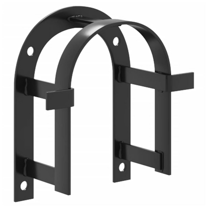 vidaXL Bridle Rack Wall Mounted Black Iron