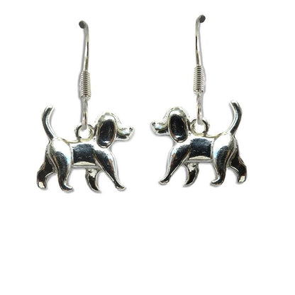 Walking Dog Drop Earrings