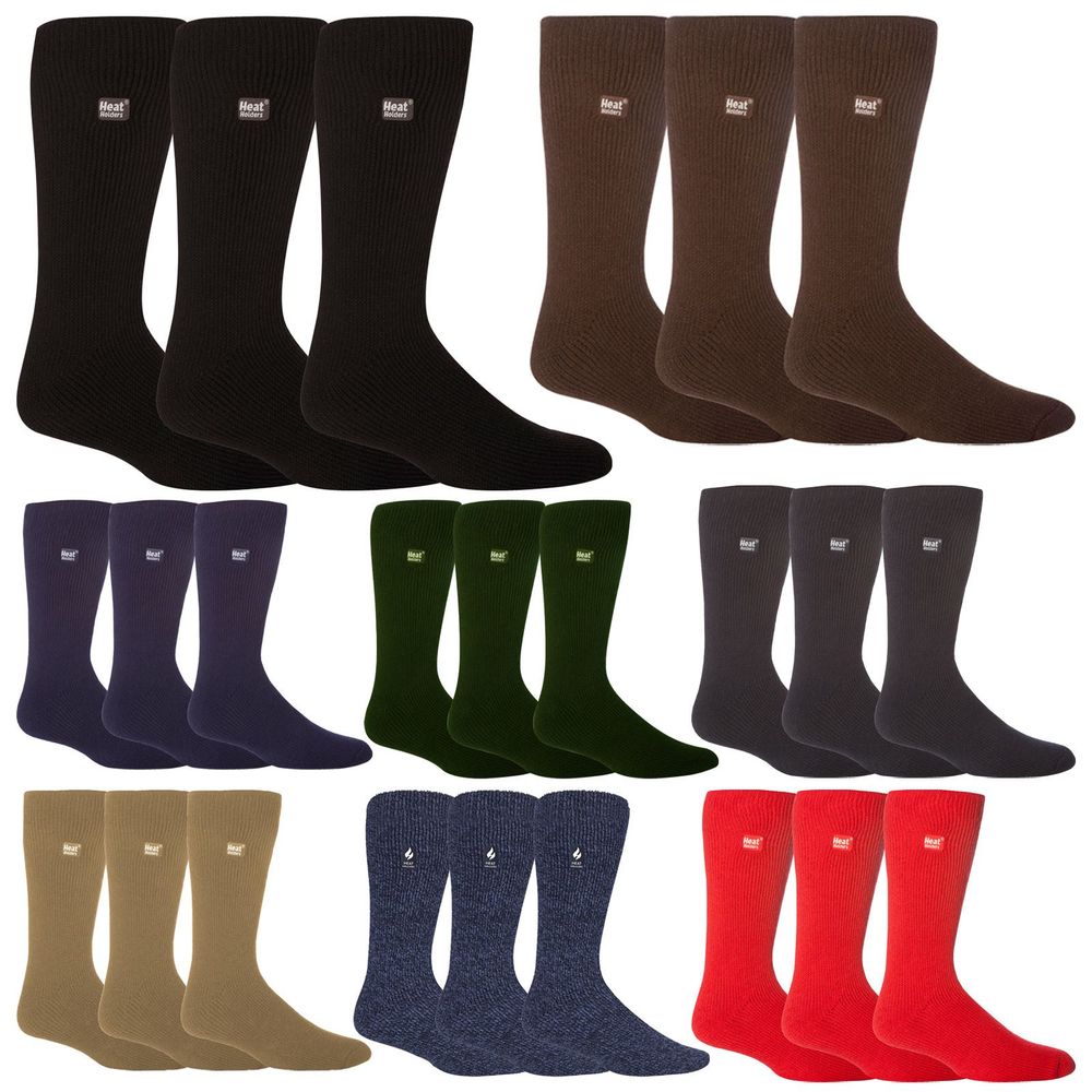 Heat Holders - Mens Original Socks - 6-11 UK (3 PAIRS)