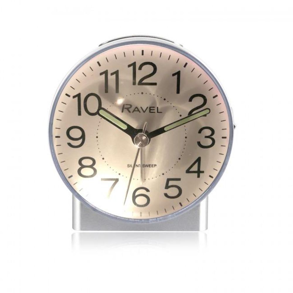 Ravel Round Mid Sized Bedside Quartz Alarm Clock RC039.2