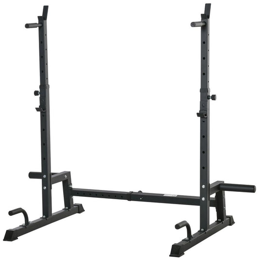 Multifunction Barbell Squat Rack Adjustable Height Weight Lifting