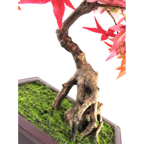 50cm Artificial Red Maple Bonsai Tree