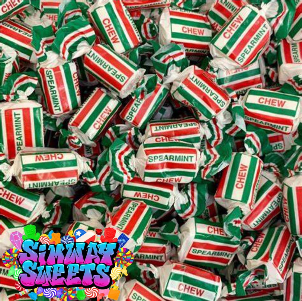 Spearmint Chews Pick & Mix Retro Sweets Mint Chews