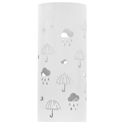 Umbrella Stand Umbrellas Steel White