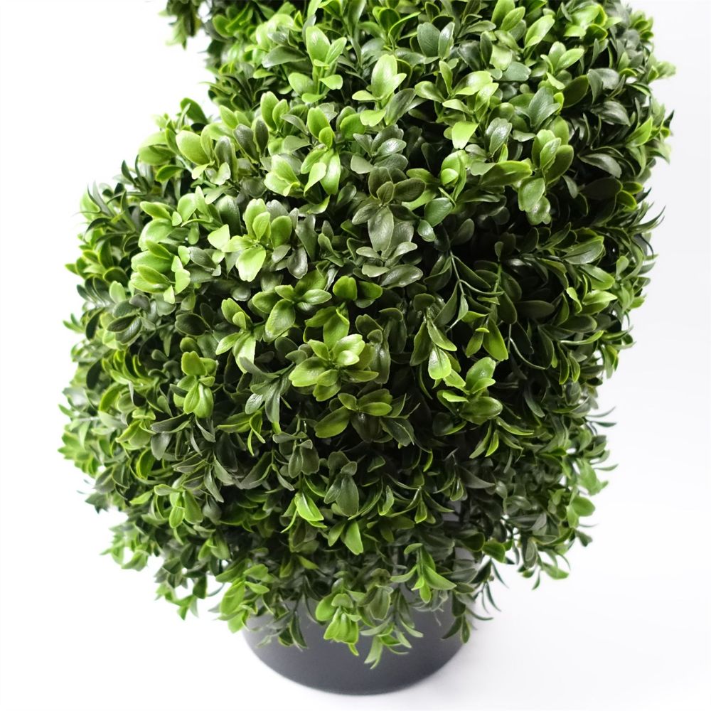 120cm Sprial Buxus Artificial Tree UV Resistant Outdoor