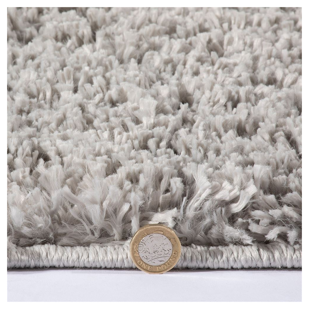 Larissa Shaggy 100x150cm Ghost Grey Rug