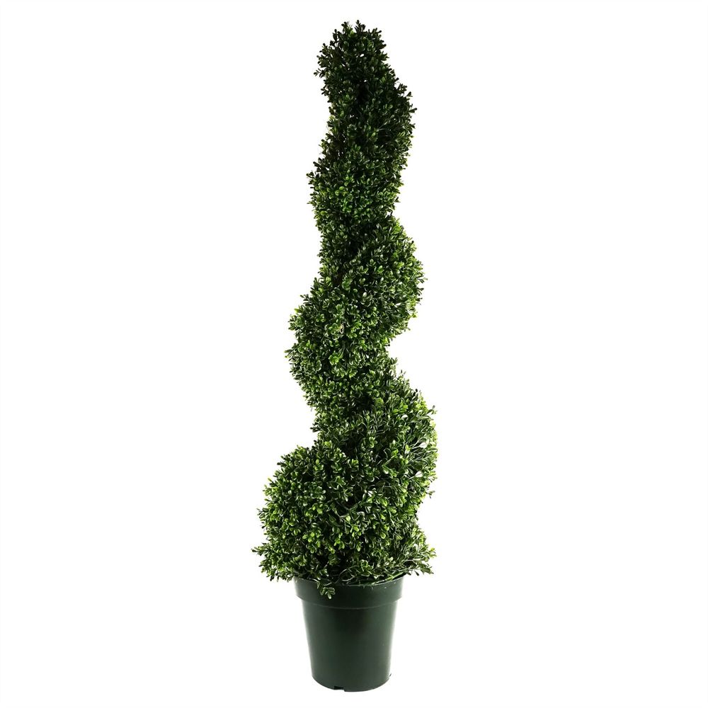 125cm UV Resistant Plastic New Boxwood Spiral Tree 920 leaves