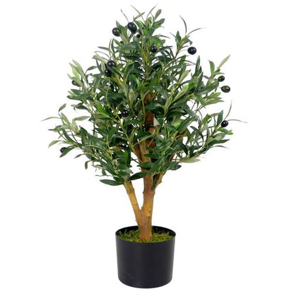 65cm Luxury Artificial Olive Tree Bush Premium Range