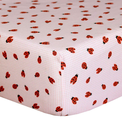 LADYBIRD CRIB SHEET 1PK