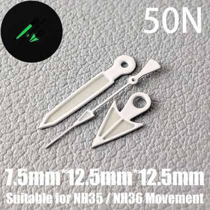 Watch Accessories Watch Hands NH35 Hands C3 Green  Luminous Suitable For NH35/NH36 Movement 39N-93N