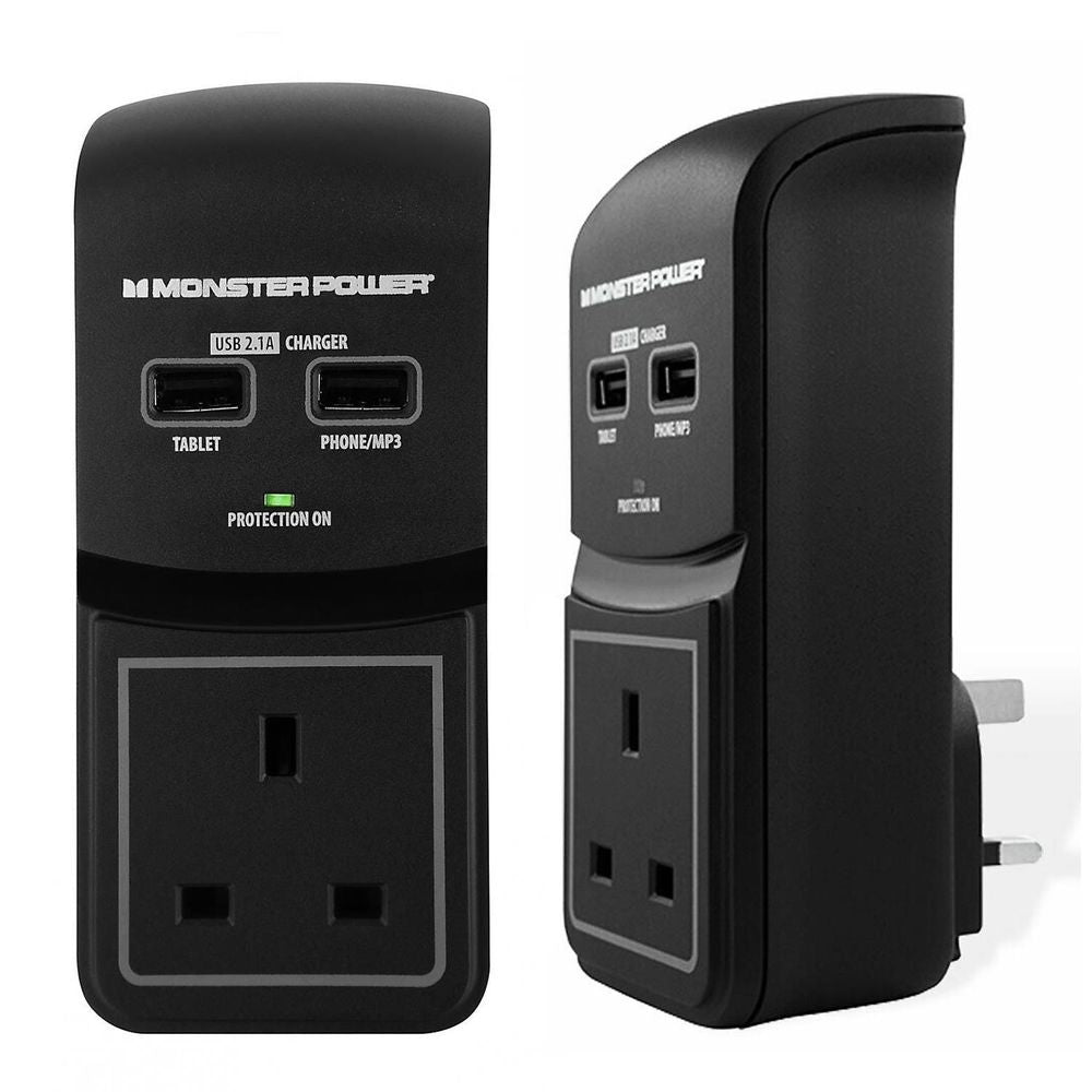 Monster Power Core 100 1 Port USB Surge Protected Socket