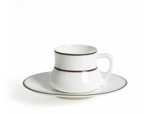 Alala Coffee Cup and Saucer - Brown - 90 cc