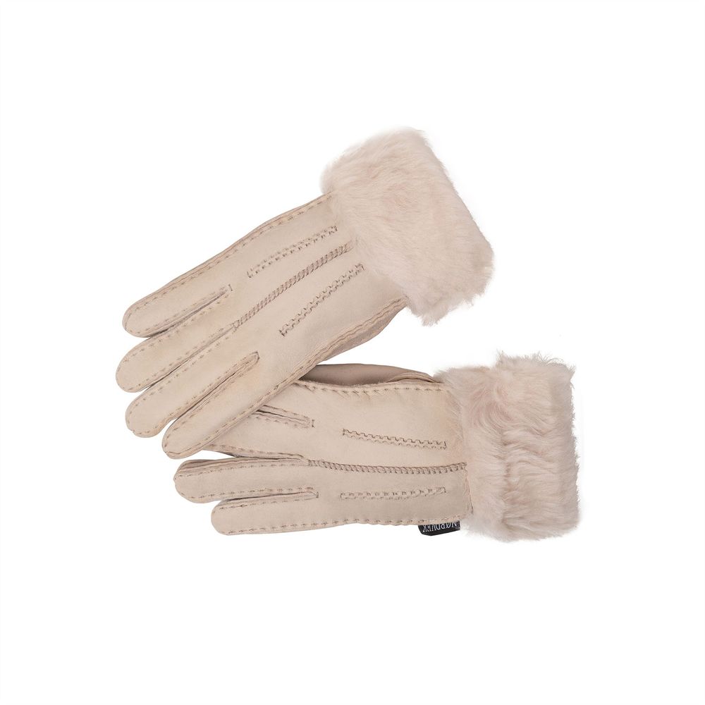 Nordvek Womens Sheepskin Gloves With Fur Cuff - 301-100