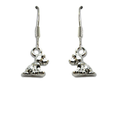 Little Dog Drop Earrings