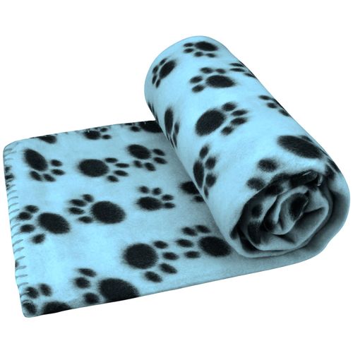 NP P Paw Print Pet Fleece Blanket | HT6420 5055180664202 | 73x70cm Blue MX-10211