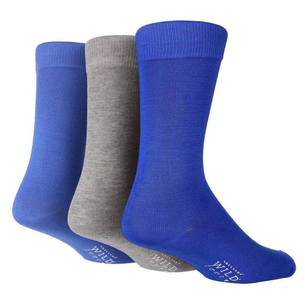 Wildfeet - Mens 3pk Plain Socks