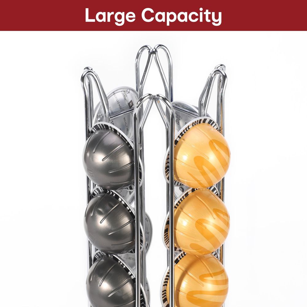 24 Coffee Capsule Pod Stackable Holder Tower Rack Storage Stand