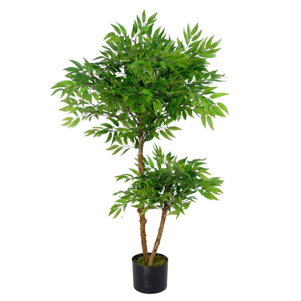 100cm Luxury Artificial Mini Ruscus Tree - Premium Range