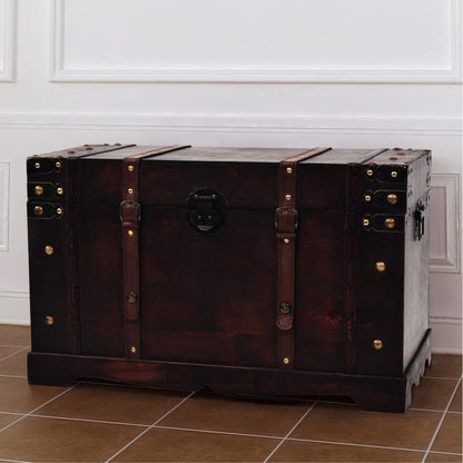 Vintage Treasure Chest Wood 66x38x40 cm