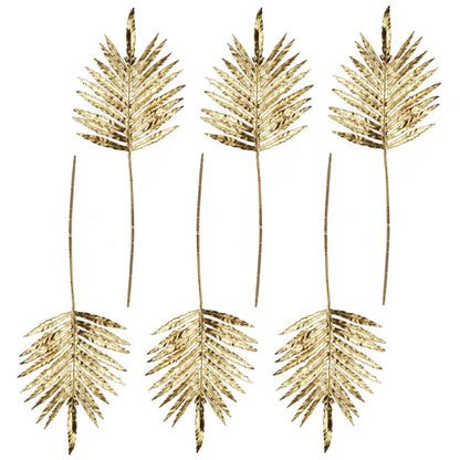 Pack of 6 x 95cm Gold Palm Leaf