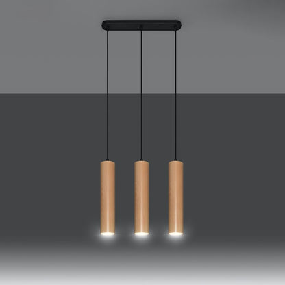 Pendant lamp wood Lino Scandinavian Design GU10