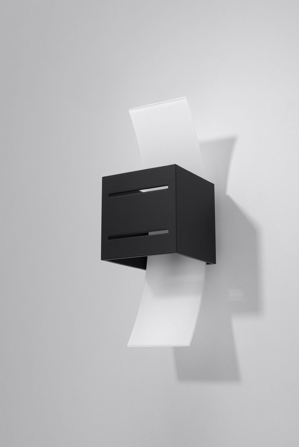 Wall Lamp LORETO Black Up/Down Square Shape Modern Loft Design G9