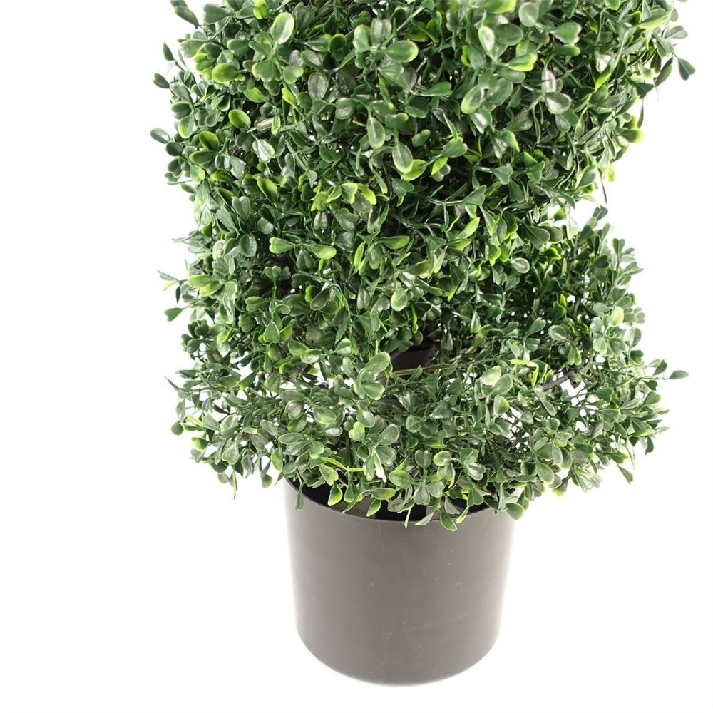 120cm UV Resistant Boxwood Tree Spiral Topiary 1058 leaves