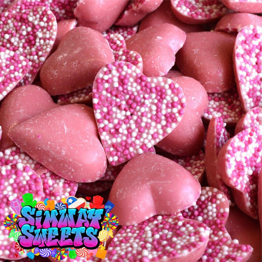 Pink Hearts Pick N Mix Sweets Candy Chocolate Kids Party Bulk Wedding Favours