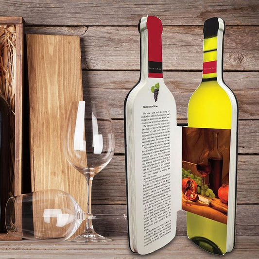 Wines of the World Bottle Shaped 3D Gift Book History Content Colour Photography