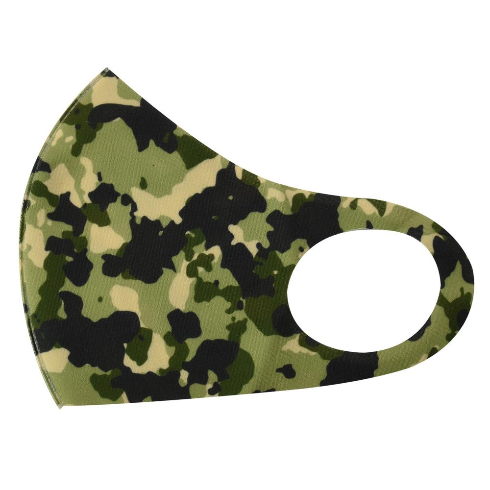 Reusable Mens Face Mask PMS-755036 AS-05411 LIME CAMOUFLAGE