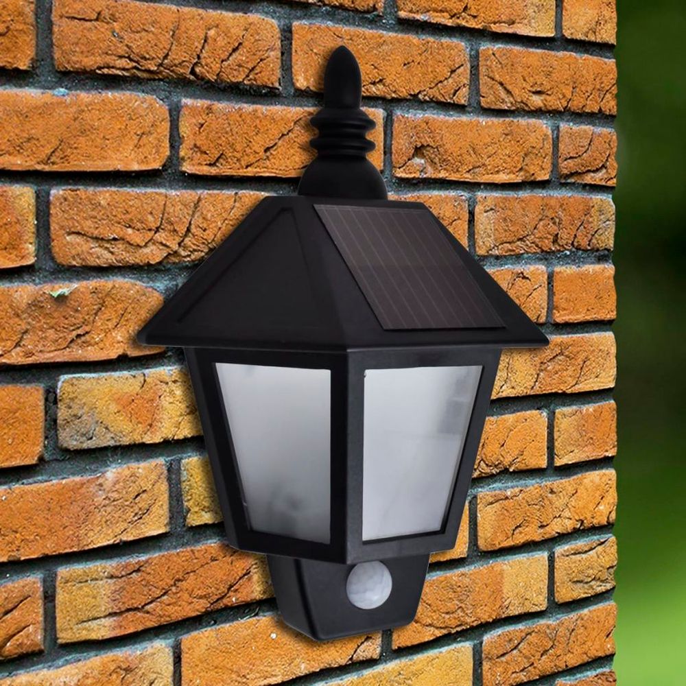 Solar Wall Lamp with Motion Sensor 2 pcs