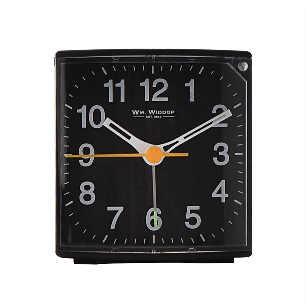 Widdop Alarm Clock With Sweep Movement - Black