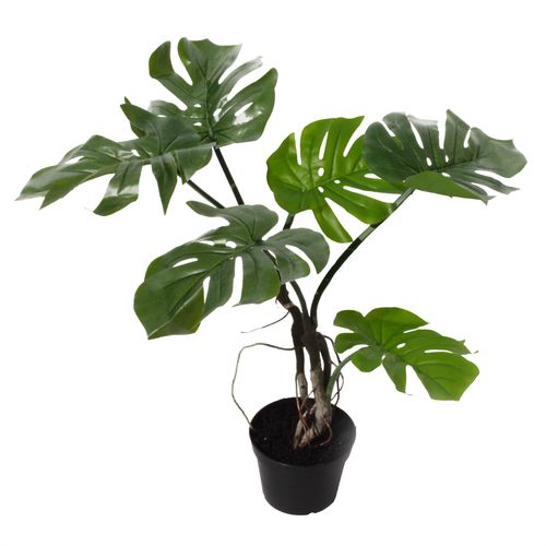 60cm Artificial Twisted Stem Vine Monstera Plant