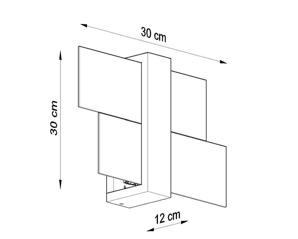 Wall Lamp FENIKS 1 Natural Wood Modern Loft Design LED E27