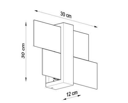 Wall Lamp FENIKS 1 Natural Wood Modern Loft Design LED E27