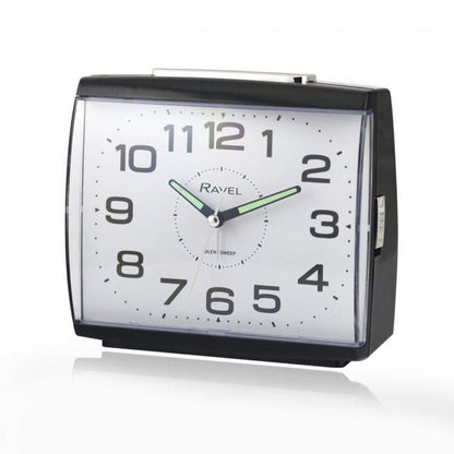 Ravel Large Square Retro Bedside Quartz Alarm Clock RC037.3