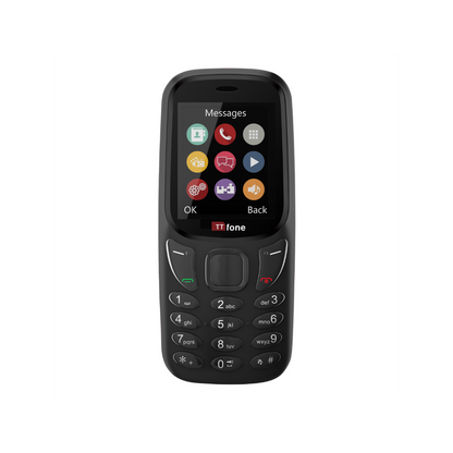 TTfone TT170 Black Dual SIM with Mains Charger, EE Pay As You Go