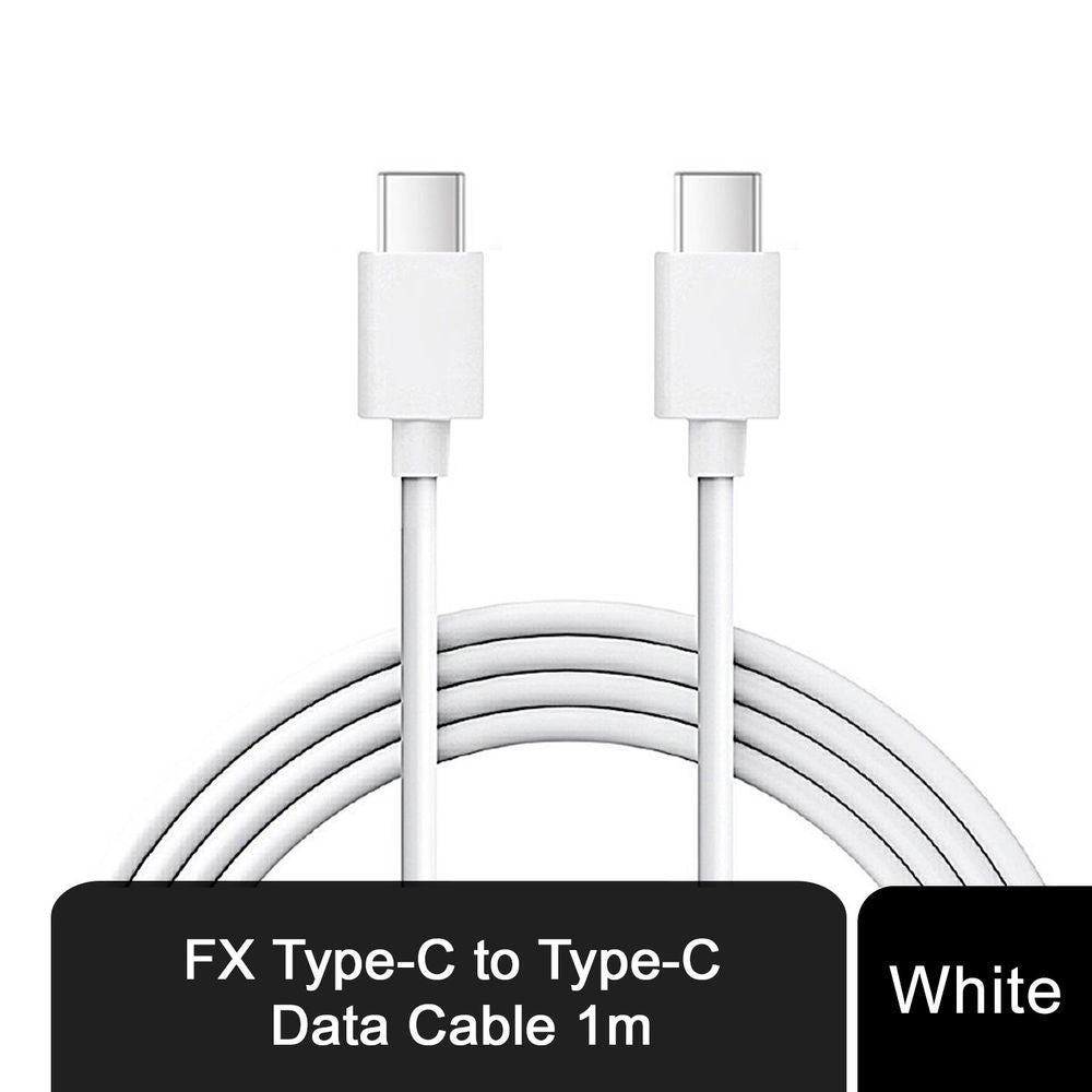 FX Braided USB-C to USB-C Data Cable for Sync and Charge Android Devices, 1M