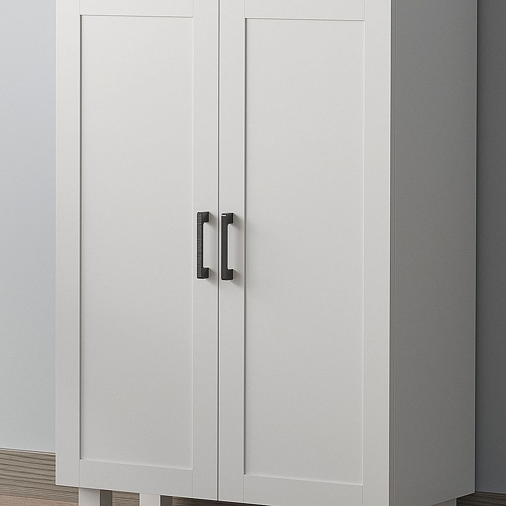 HOMCOM Kitchen Cupboard Storage Cabinet with Drawer, Countertop, White