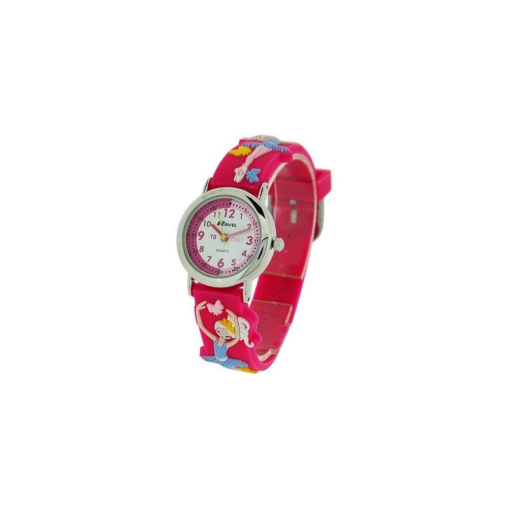 Ravel 3D Ballerina Timeteacher Children Girl Analogue Multicolour Strap Watch