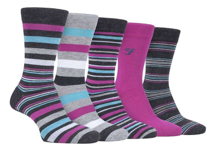 Farah - 5 Pack Bamboo Bright Socks